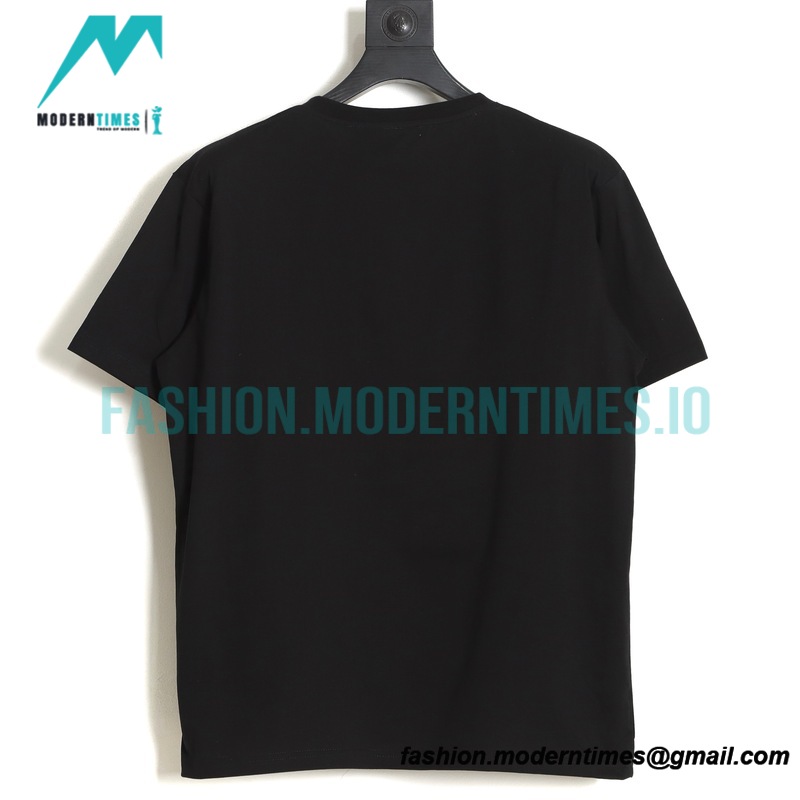 Loewe - 23SS Flame Four-leaf Clover Pocket Short-sleeved T-shirt Loewe - 23SS Flame Four-leaf Clover Pocket Short-sleeved T-shirt